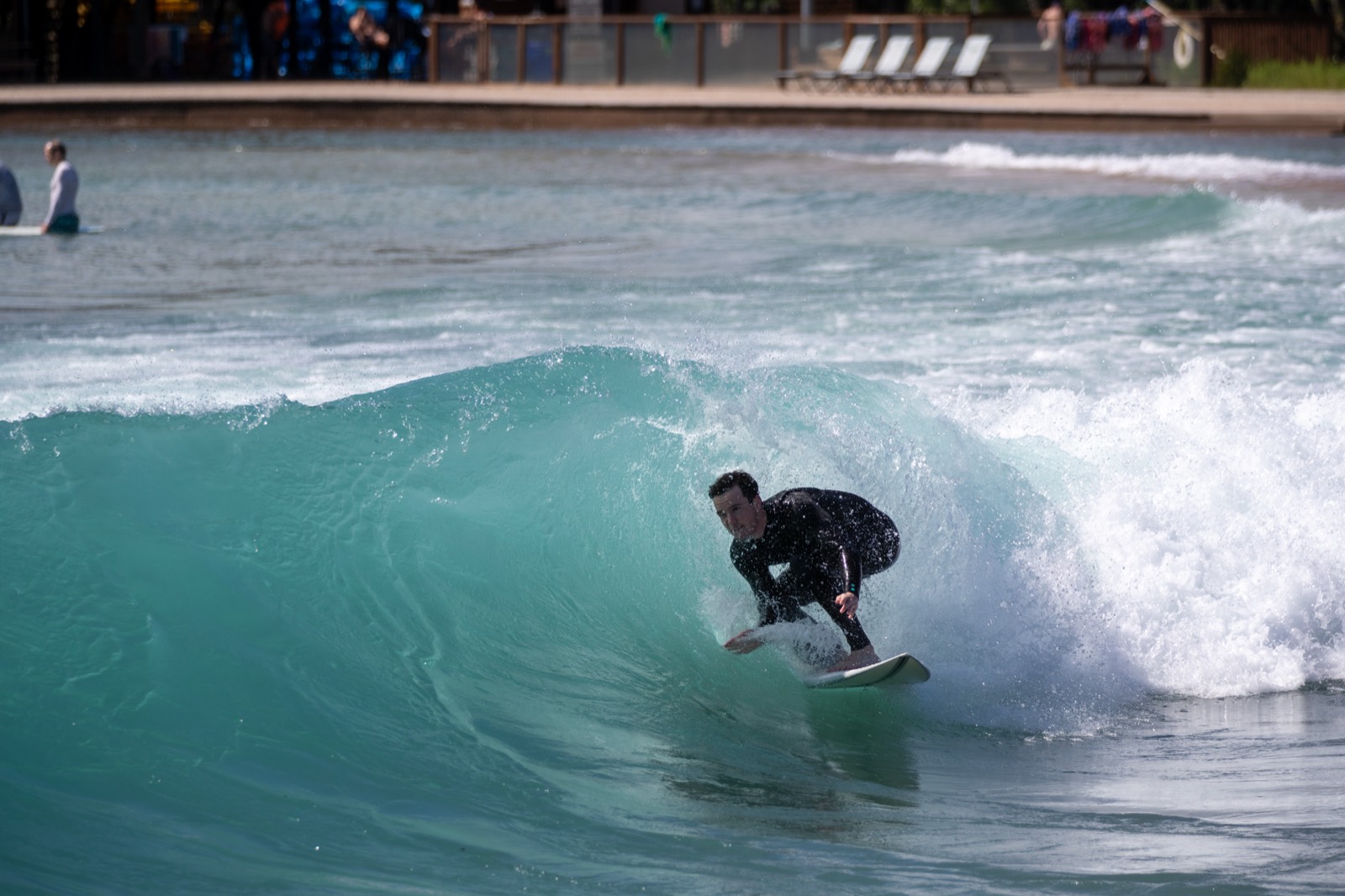 Caden Marquis, author of SurfParkGuide, at Waco Surf Park